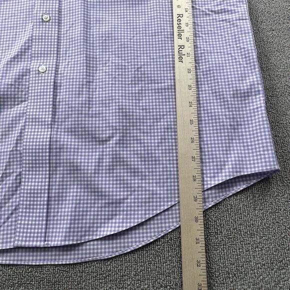 Brooks Brothers Shirt Adult Size 16.5 - 35 Check Button Up Long Sleeve Casual - Picture 11 of 13